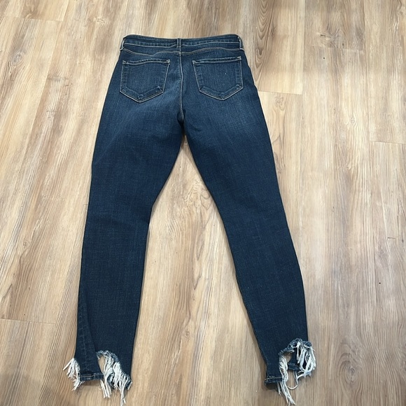 L’AGENCE High Line Skinny Jean in Classic Dark Destruct Size 26 - Picture 4 of 5